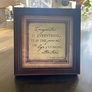 Framed quote inspiration